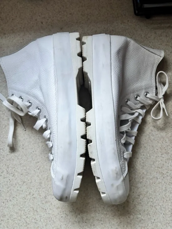 Converse High-Top Lugged Sole Sneakers - White - Picture 7 of 9